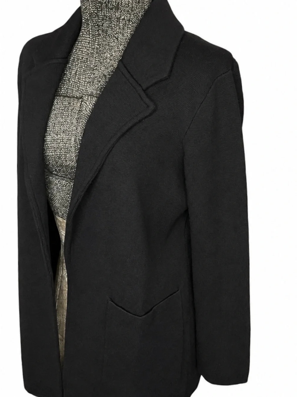 J.Crew Sophie Sweater Blazer Black Merino Wool Blend Size Small
